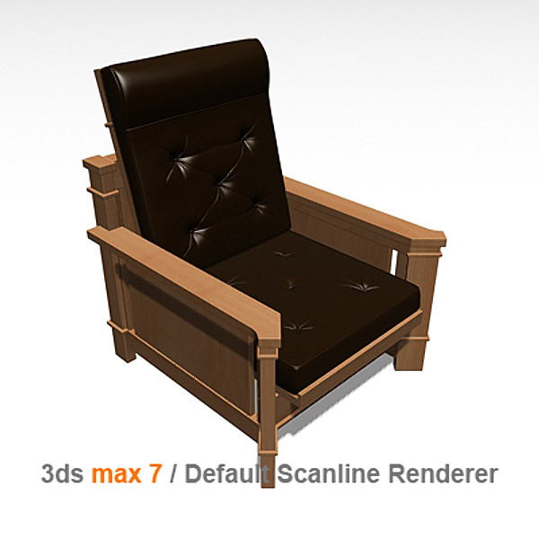 frank lloyd dana obj - Dana-Thomas Recliner by lajhar